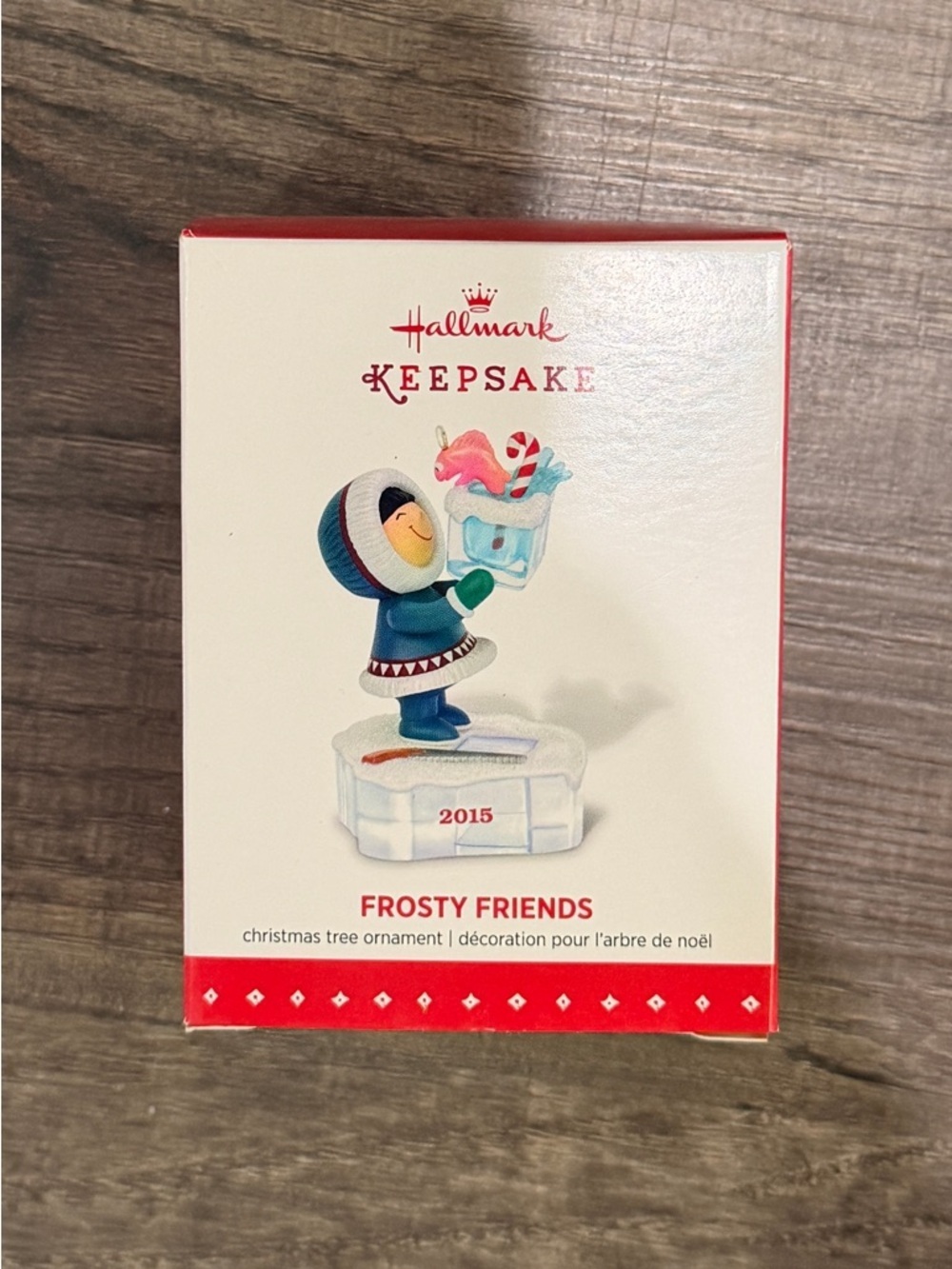 New in Box Hallmark White and Red Keepsake Ornament